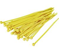 Serre-câble 250 mm x 4.80 mm jaune TRU COMPONENTS TC-CV250203 1593703 crantage intérieur 100 pc(s)