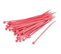 TRU Components Serre-câble TC-CV250203 1593704 250 mm x 4,80 mm rouge crantage intérieur 100 pièces