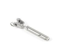 Serre Cable Acier Câble métallique de garde-corps, 1.5/2/3/4/5/6/8mm, mâchoire de fourche, Terminal de Tension, raccord, ancre à bascule avec boulons à vis hexagonaux Serre Cable Inox(4mm 2pcs)