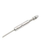 Serre Cable Acier Câble métallique de serrage à vis à main, goujon fileté de 10mm, raccord d'extrémité de Tension avec boulons à vis hexagonaux, boucle for poteau de pont d'escalier, 10 pièces Serre C