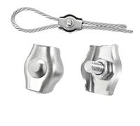 Serre Cable Acier Serre-câbles en acier inoxydable 304, 10/20 pièces, résistant à la rouille, couvercle amovible, fils M2-M8 for fixation de câbles métalliques(M5-20PCS)