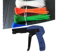 Serre-câble chromé de qualité Supérieure, Outil de Fixation de Serre-câble, Outil de Fixation en Acier pour Serre-câble Verrouillable 2,2-4,8 Mm, Océan Bleu