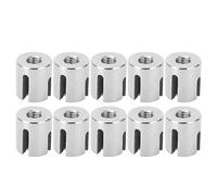 Serre Câble Croisé en Acier Inoxydable M8 10 Pièces Clips Métalliques pour Garde corps Marine et Fixation de Câbles
