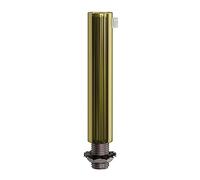 Serre-câble cylindrique en métal long 7 cm avec tige, écrou et rondelle - Laiton