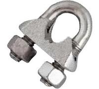 Serre-câble étrier standard 10mm en acier zingué - CHAPUIS - 300/10Z