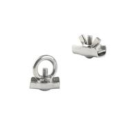 Serre-câble métallique Fil d'agrafe de boulon poteau Simplex en acier inoxydable 304(Butterfly M4 4pcs)