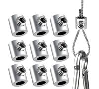 Serre-câble métallique Pince for câble métallique en acier, inoxydable, Clip de suspension métal et cuivre(B-10PCS)