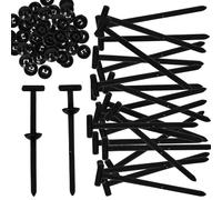 Serre Cable Noirs, Attache Cable Résistance à La Traction 75 kg, Attaches de Câble en Nylon Noir Rilsan, 100 Pièces Serflex ultra Résistant aux UV, Pour la Famille, Atelier, Gestion des Câbles