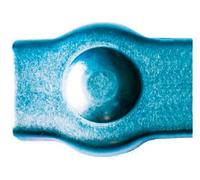Serre-câble plat 1 boulon LEVAC Ø3 mm acier zingué - 5281B
