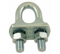 Serre-câbles à étrier acier zingué blanc - 8MM - X10 PRAMAC