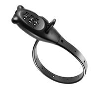 Serre-câbles antivol - Collier de serrage - Avec combinaison chiffrée - Sécurité antivol réglable - Pour porte, skateboard, armoire, scooter, réfrigérateur, portail, etc.