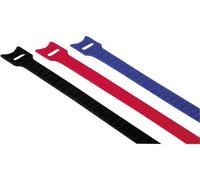 Serre-câbles autoadhésif Hama (L x l) 14.5 cm x 12 mm 12 pc(s) rouge, bleu, noir