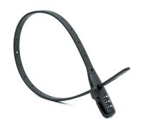 Serre-câbles avec code numérique - Mini cadenas extra léger sans ntivol pour vélo et scooter électrique, serrure de casque et de ski - Compact et flexible pour les déplacements