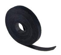 Serre-câbles Électriques - 12,5 mm x 10 m - Bande pour Câble - Peut être Découpé - Noir