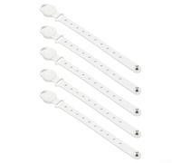 Serre-câbles en silicone avec aimant, lot de 5 organiseurs de câbles réutilisables pour le bureau, la maison et les voyages, alternatives flexibles pour l'ordre, 17,5 x 2 cm (revêtement clair)