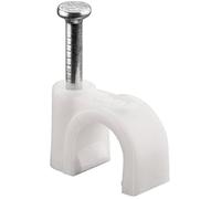 Wentronic attache de câble 7,0 mm blanc 100 pièces Blanc
