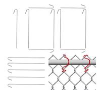 Serre-câbles pour clôtures, outil manuel de cerclage multifonction | Lot de 100 crochets pour treillis de jardin, patio, pelouse, arrière-cour, aire de jeux, résidentiels et