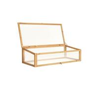 CARRE POTAGER - TECTAKE - Serre Châssis de Jardin pour Carré Potager en Bois et Polycarbonate 115 cm x 53 cm x 34 cm