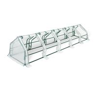 IDMARKET Serre châssis de jardin spéciale forçage L. 300 CM blanche
