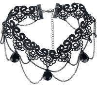 Serre-cou Gothic de Gothicana by EMP - Lace Choker - pour Femme - noir Standard