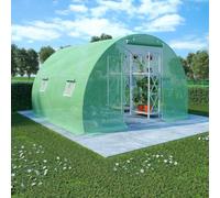 Serre de 6 m², 3 x 2 x 2 m, tente pour plantes avec cadre en acier galvanisé et maille en polyéthylène, serre en film pour le jardinage amateur