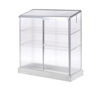 Serre de Balcon en Panneaux de Polycarbonate et Cadre en Aluminium avec Étagères