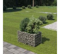 Serre de balcon - Jardinière surélevée en acier galvanisé - 90 x 50 x 50 cm - Pour jardins, terrasses, pelouses