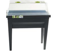 Serre de culture amovible sur table - PROVENCE OUTILLAGE - Taupe - Gris - 2 zones de rétention d'eau
