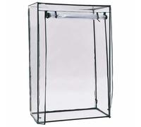 Serre de Jardin 102 x 52 x 150 cm avec Cadre en Acier et Couvercle PVC | Serre démontable, porte à glissière, circulation d'air, culture de légumes, herbes et fruits, usage saisonnier, montage sans