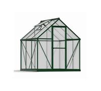 Serre de jardin double parois Vert 3,40 m2 en plastique et polycarbonate Mythos Canopia By Palram