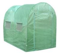 Serre De Jardin Polytunnel Fenêtres Portes Galvanisés Couverture En Pe Cadre En Métal Extérieur Plantes Diamètre 25mm 4mx 2m