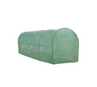 Serre De Jardin Polytunnel Fenêtres Portes Galvanisés Couverture En Pe Cadre En Métal Extérieur Plantes Diamètre 25mm 6mx 3m
