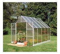 Serre GENERIQUE Serre de jardin 8.3m² en aluminium et polycarbonate 6mm + embase Halls 70917 + so1651