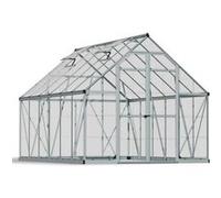 Palram Serre de jardin Octave 9 m² – Aluminium & polycarbonate – Argent – 701942