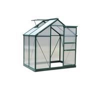 Outsunny Serre de Jardin en Aluminium Vert 190 x 132 x 201 cm
