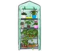 Serre de Jardin Balcon étagère Serre 4 Niveaux 70L x 50l x 160H cm Acier époxy bâche Amovible PVC Haute densité Transparente