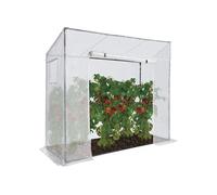 Serre de jardin blanche toutes saisons avec fenêtre et porte zippée