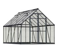 Serre de jardin en aluminium gris et polycarbonate Balance 9m²