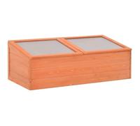 Serre de Jardin en Bois et Panneau de PC Durable et Solide Style Naturel 100 x 50 x 34 cm[526]