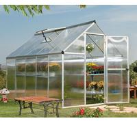 Canopia Serre de jardin polycarbonate aluminium gris 3 x 2 m - Mythos 6x10 - 701631