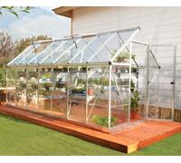 Serre en aluminium et polycarbonate Palram Canopia Harmony gris 6 x 14 m