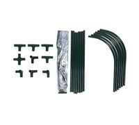 Serre de Jardin Mini Transparente 120x60x48 cm, Protection Pluie et Soleil, Structure métallique Anti - Rouille - idéale Balcon et Jardin pour Plantes succulentes et Protection h