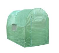 Serre De Jardin Polytunnel Fenêtres Portes Galvanisés Couverture En Pe Cadre En Métal Extérieur Plantes Diamètre 19mm 3m X 2m
