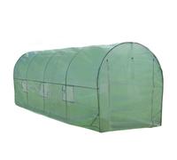 Serre De Jardin Polytunnel Fenêtres Portes Galvanisés Couverture En Pe Cadre En Métal Extérieur Plantes Diamètre 25mm 6mx 3m