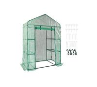 VEVOR Serre à Étages Serre avec Étagères Portable Charge 15 kg 141x74,5x205 cm