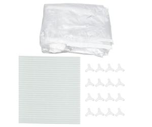 Serre de Jardin Portable, Housse PVC Transparente 30x30x125cm - Haute Translucidité, Montage Rapide, Idéale pour Patio et Balcon