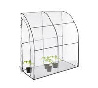 Relaxdays Serre de Jardin pour tomates, bâche PVC, Facilement Accessible, HxLxP : 215 x 200 x 100 cm, Transparent/Noir