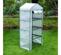 Serre de Jardin PVC, Serre de Balcon, bâche renforcée, châssis en Acier, Serre d'hivernage Maison Plusieurs Tailles Balcon et terrasse, intérieur et extérieur (69x49x160CM B)