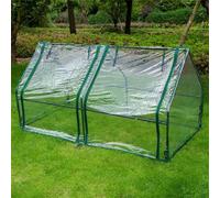 Serre de Jardin PVC, Serre de Balcon, bâche renforcée, châssis en Acier, Serre d'hivernage Maison Plusieurs Tailles Balcon et terrasse, intérieur et extérieur (180x90x90cm A)