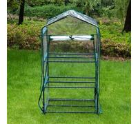 Serre de Jardin PVC, Serre de Balcon, bâche renforcée, châssis en Acier, Serre d'hivernage Maison Plusieurs Tailles Balcon et terrasse, intérieur et extérieur (69x49x128CM A)